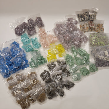 CLEARANCE 1" & Smaller Bulk Glass Tile Lot | Multicolor