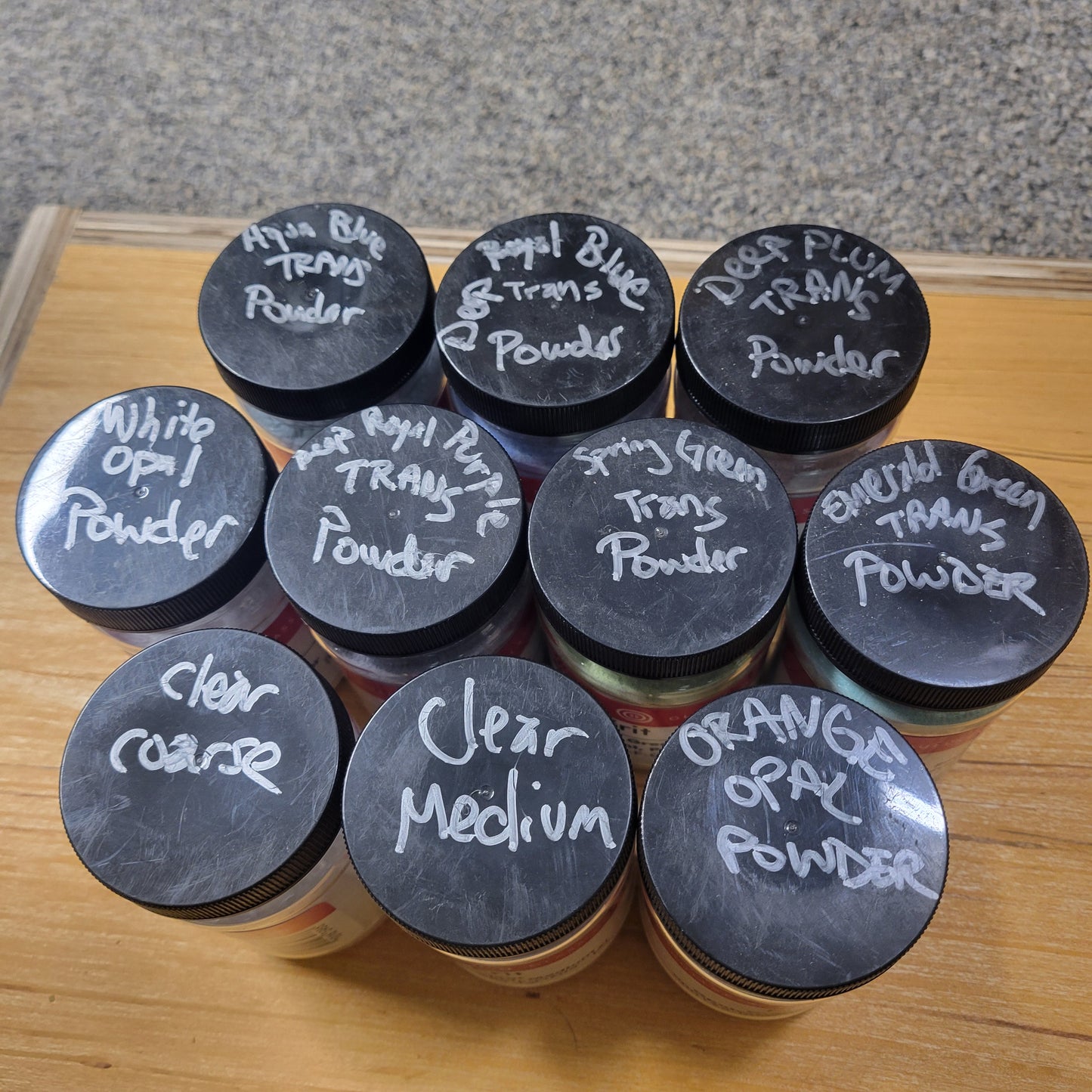 CLEARANCE 5 oz Glass Frit & Powder Lot | 10 Assorted Colors