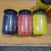 CLEARANCE 16 oz Glass Frit Jars Lot | 11 Assorted Colors