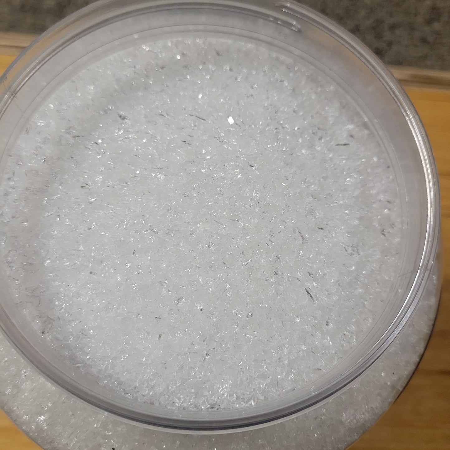 CLEARANCE 5lb Jar Clear Glass Frit | Medium Grade