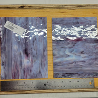 Neo Mix Pink Purple Streaky Wissmach Stained Glass - 2 Sheets (6"x8")