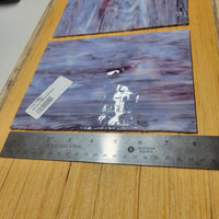 Neo Mix Pink Purple Streaky Wissmach Stained Glass - 2 Sheets (6"x8")