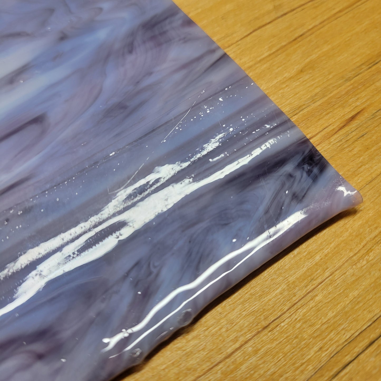 Neo Mix Pink Purple Streaky Wissmach Stained Glass - 2 Sheets (6"x8")