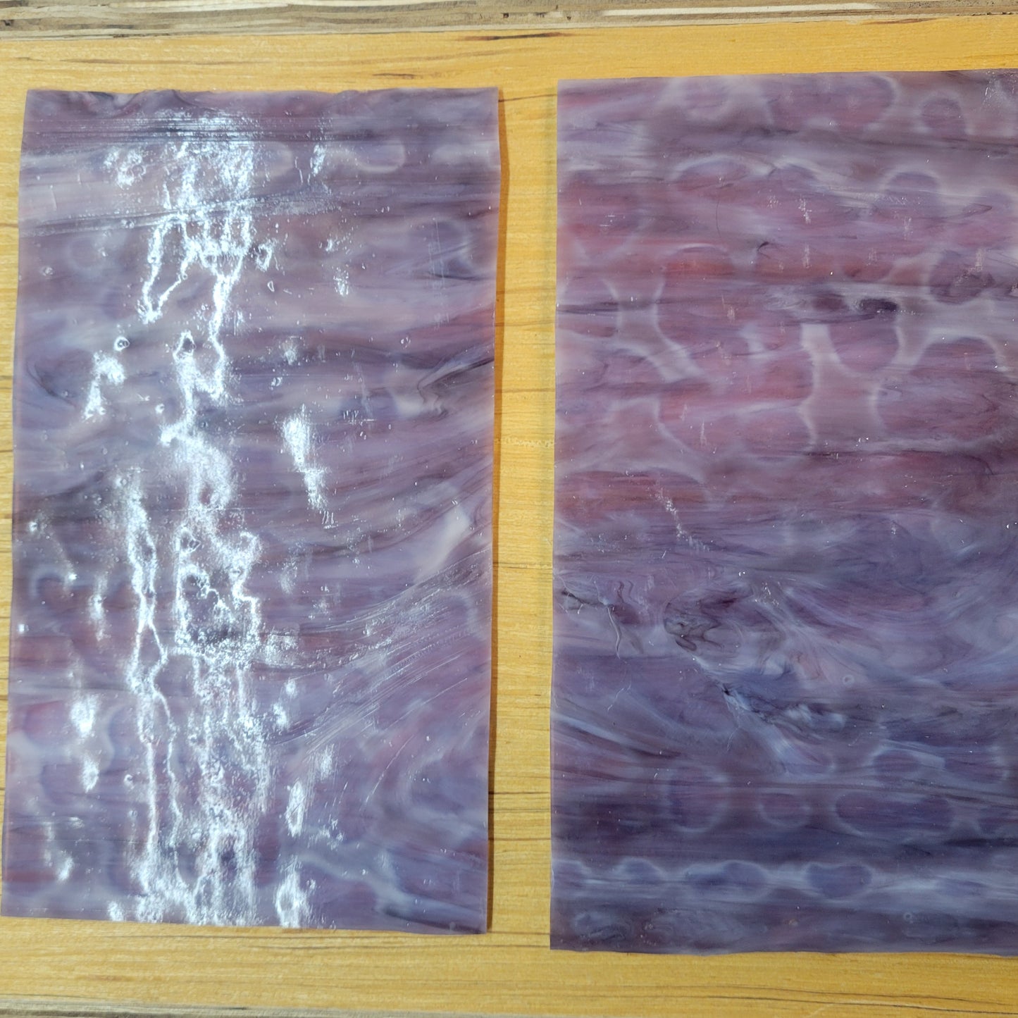 Neo Mix Pink Purple Streaky Wissmach Stained Glass - 2 Sheets (5"x9")