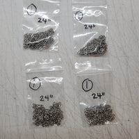 CLEARANCE 24" Silver Deco Chain (24 inch) | 4 Pack