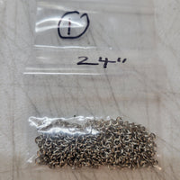 CLEARANCE 24" Silver Small Deco Chain (24 inch) | 7 Pack