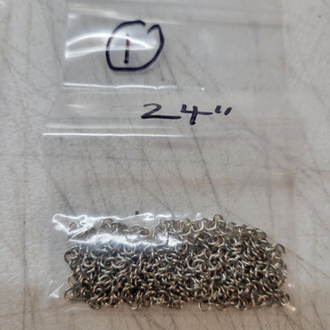 CLEARANCE 24" Silver Small Deco Chain (24 inch) | 7 Pack