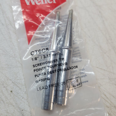 CLEARANCE Weller W100PG 1/8" Screwdriver Tip | 2 Pack