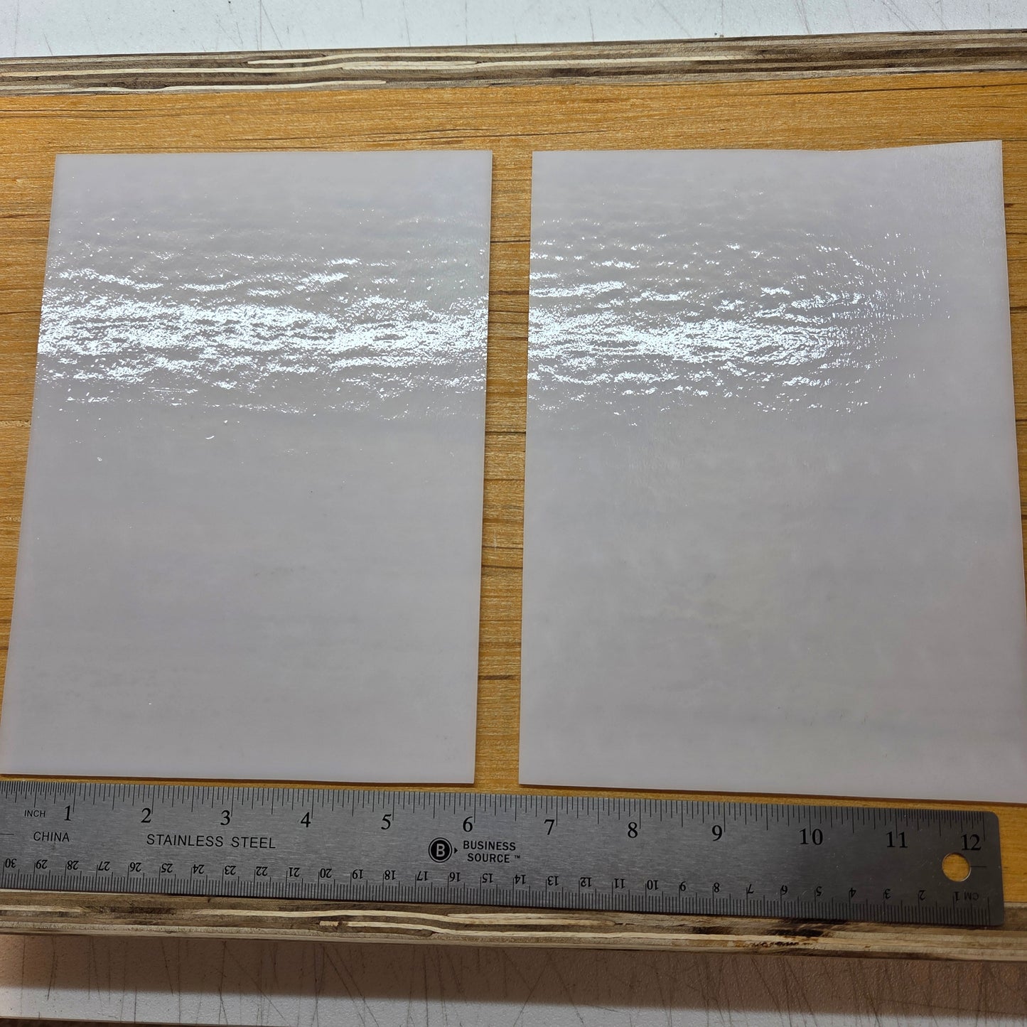 Wissmach 96 COE White Fusible Stained Glass – 2 Sheets (6" x 8")