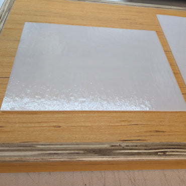 Wissmach 96 COE White Fusible Stained Glass – 2 Sheets (6" x 8")