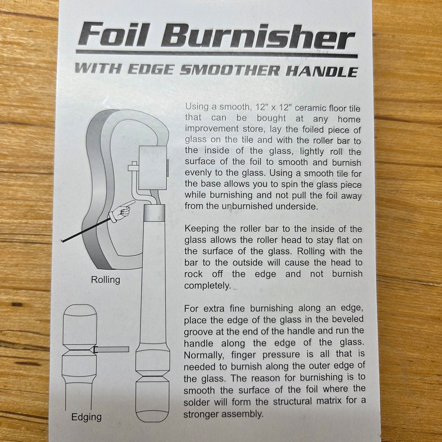 AANRAKU Stained Glass Foil Burnisher