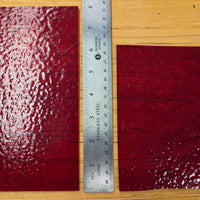 Scarlet Red Classic Transparent Stained Glass - 2 Sheet Packs | 2 Size Options