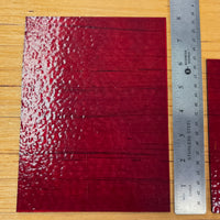 Scarlet Red Classic Transparent Stained Glass - 2 Sheet Packs | 2 Size Options
