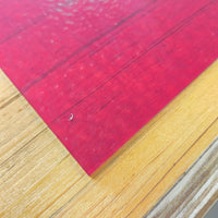 Scarlet Red Classic Transparent Stained Glass - 2 Sheet Packs | 2 Size Options