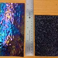 Dew Drop Violet Iridescent Wissmach Stained Glass 2 Sheet Packs | 2 Size Options