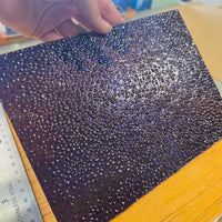 Dew Drop Violet Iridescent Wissmach Stained Glass 2 Sheet Packs | 2 Size Options