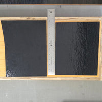 Black Wissmach 96 COE Fusible Stained Glass - 2 Sheet Packs | 2 Size Options Black