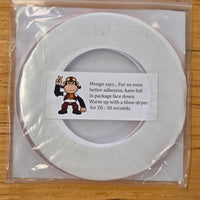 5/16" Mongo's Scalloped Black Back Copper Foil Tape (36 Yards)