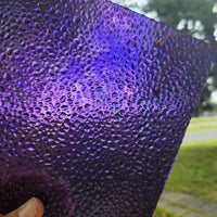 Dew Drop Violet Iridescent Wissmach Stained Glass 2 Sheet Packs | 2 Size Options