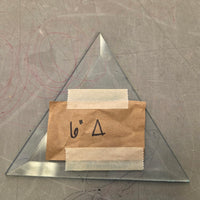 CLOSEOUT 6" Triangle Clear Beveled Glass | 1 Piece