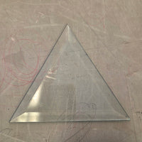 CLOSEOUT 6" Triangle Clear Beveled Glass | 1 Piece