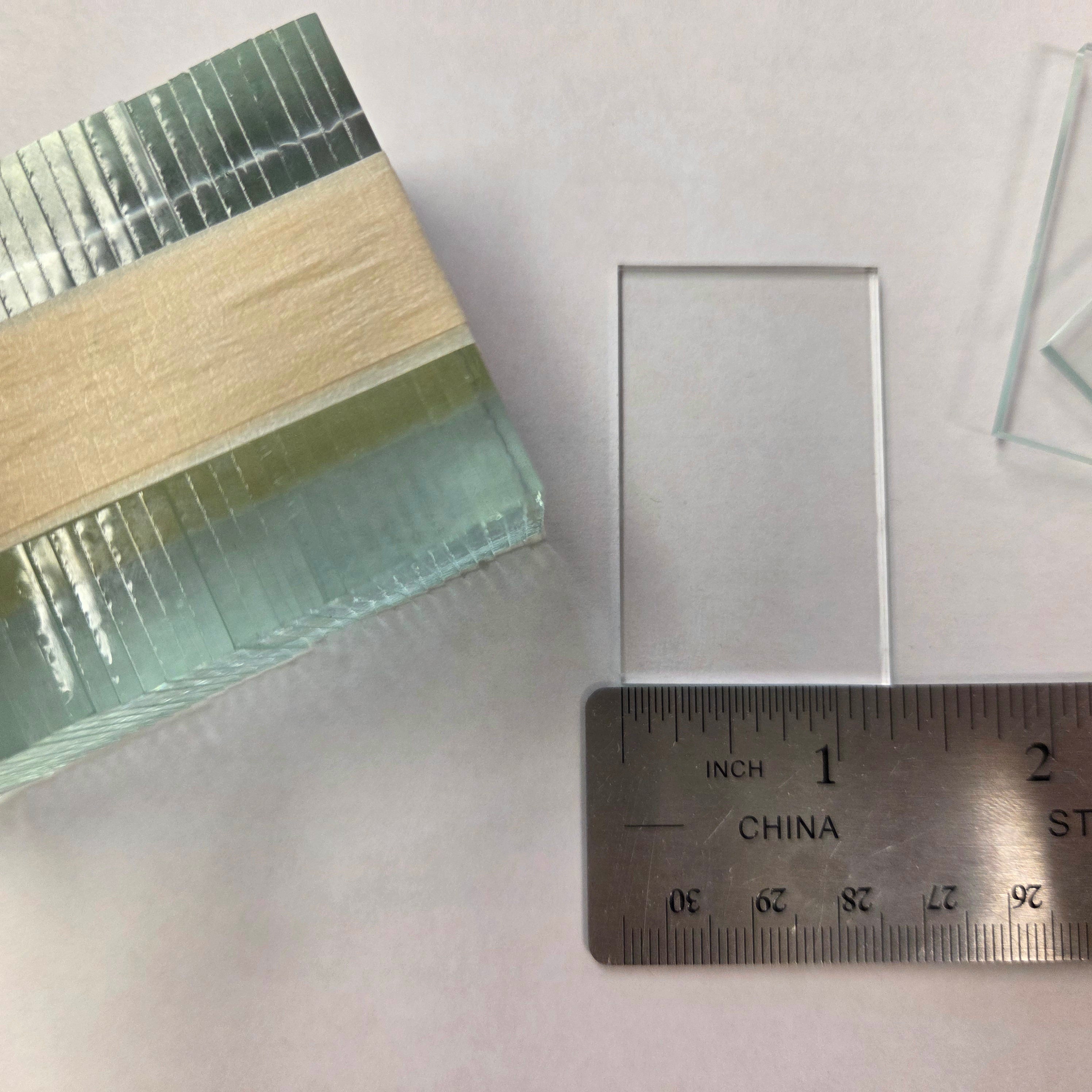 1.25" x 2" Rectangles Clear Flat Glass (1.25x2 inch) | 10 or 30 Pack