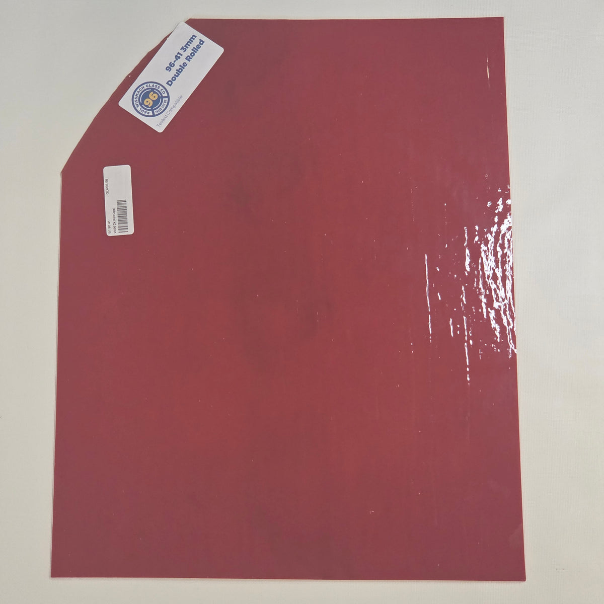 Deep Red Opal Wissmach 96 Stained Glass – 2 Sheet Packs | 2 Size Options