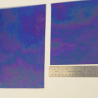 Midnight Blue Iridescent Luminescent Wissmach 96 Stained Glass – 2 Sheet Packs | 2 Size Options