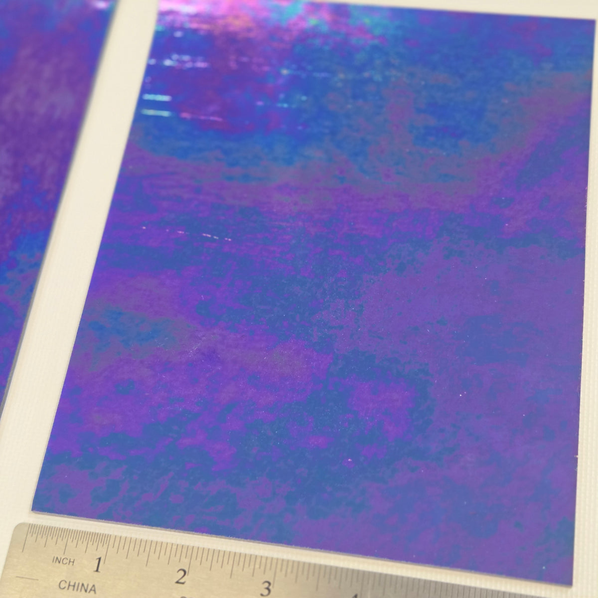 Midnight Blue Iridescent Luminescent Wissmach 96 Stained Glass – 2 Sheet Packs | 2 Size Options