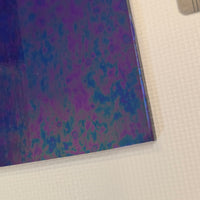 Midnight Blue Iridescent Luminescent Wissmach 96 Stained Glass – 2 Sheet Packs | 2 Size Options