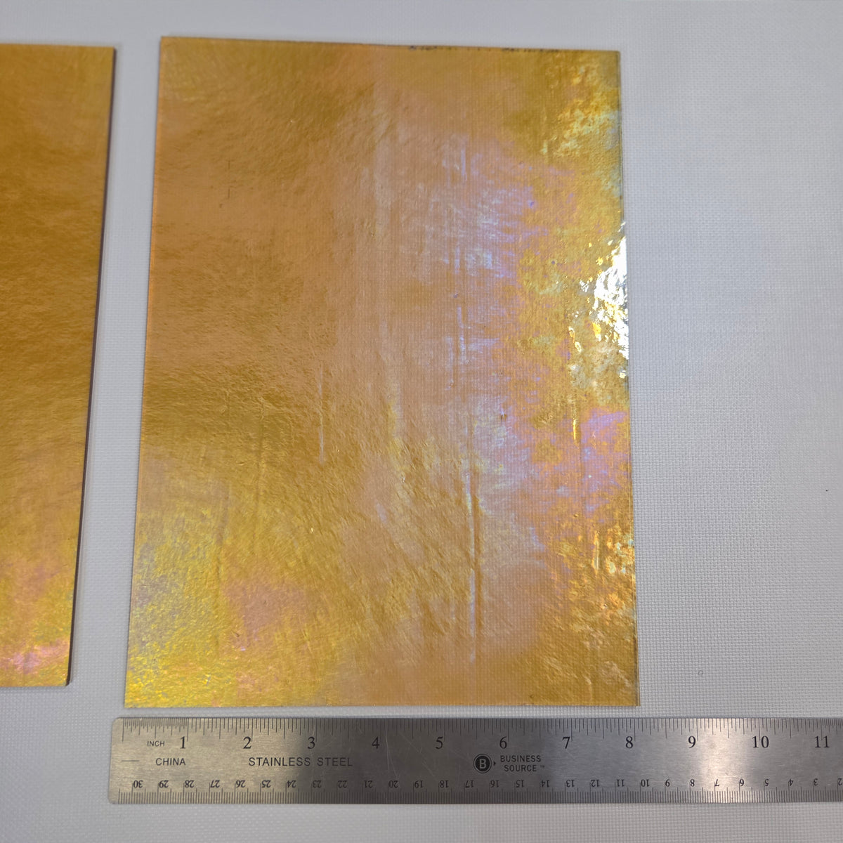 Cinnamon Iridescent Luminescent Wissmach 96 Stained Glass – 2 Sheet Packs | 2 Size Options