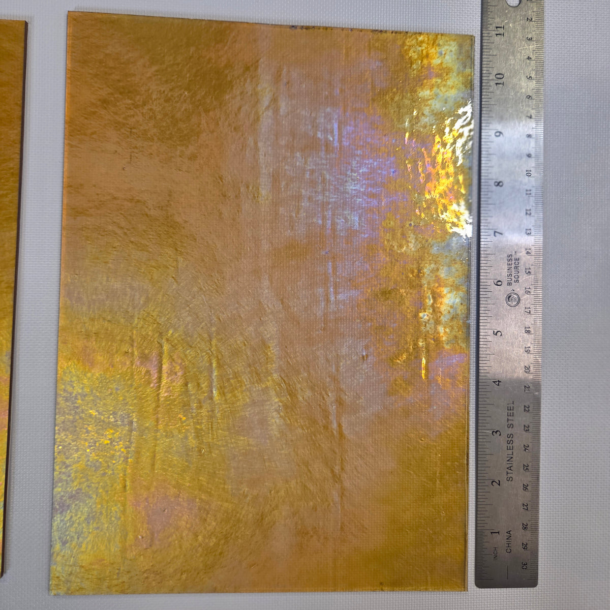 Cinnamon Iridescent Luminescent Wissmach 96 Stained Glass – 2 Sheet Packs | 2 Size Options