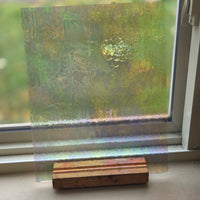 Clear Iridescent Luminescent Wissmach 96 Stained Glass – 2 Sheet Packs | 2 Size Options