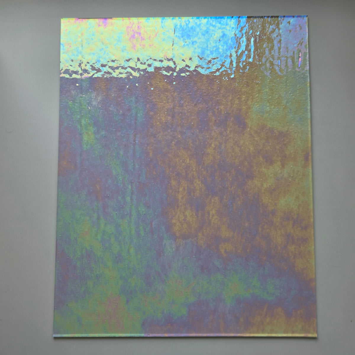 Clear Iridescent Luminescent Wissmach 96 Stained Glass – 2 Sheet Packs | 2 Size Options