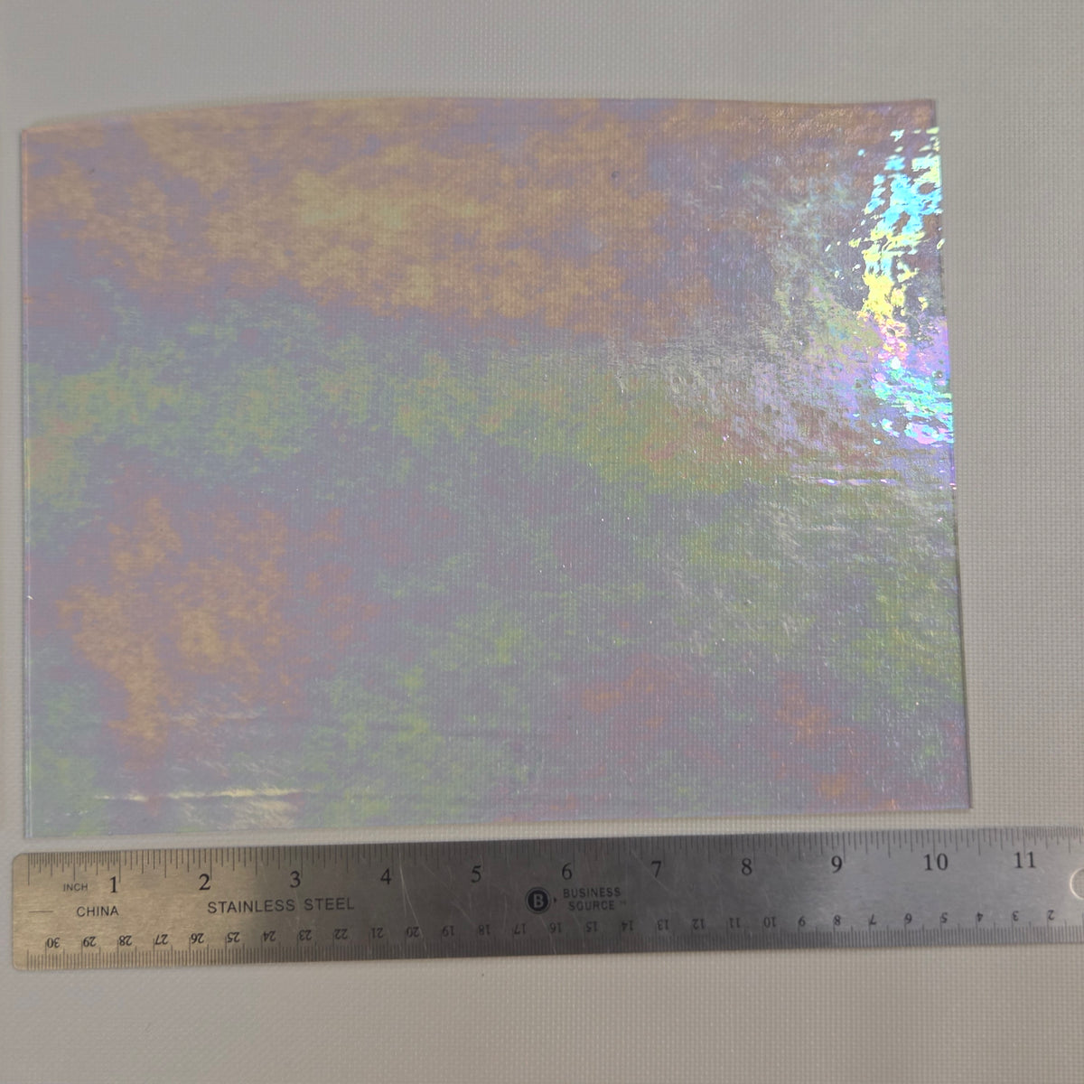 Clear Iridescent Luminescent Wissmach 96 Stained Glass – 2 Sheet Packs | 2 Size Options