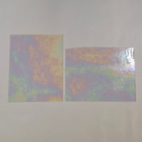 Clear Iridescent Luminescent Wissmach 96 Stained Glass – 2 Sheet Packs | 2 Size Options