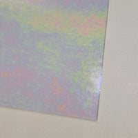 Clear Iridescent Luminescent Wissmach 96 Stained Glass – 2 Sheet Packs | 2 Size Options