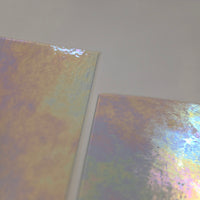 Clear Iridescent Luminescent Wissmach 96 Stained Glass – 2 Sheet Packs | 2 Size Options