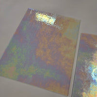 Clear Iridescent Luminescent Wissmach 96 Stained Glass – 2 Sheet Packs | 2 Size Options