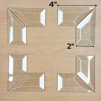 45° MITERED CORNER Bevel Set 2" x 4" (2 x 4 inch)