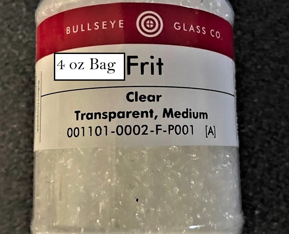 4 oz medium frit CLEAR