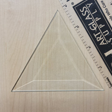 4" Clear Bevel Triangle (4 inch)