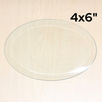 4" x 6" Clear Bevel Oval (4 inch x 6 inch) 4 - Bevels