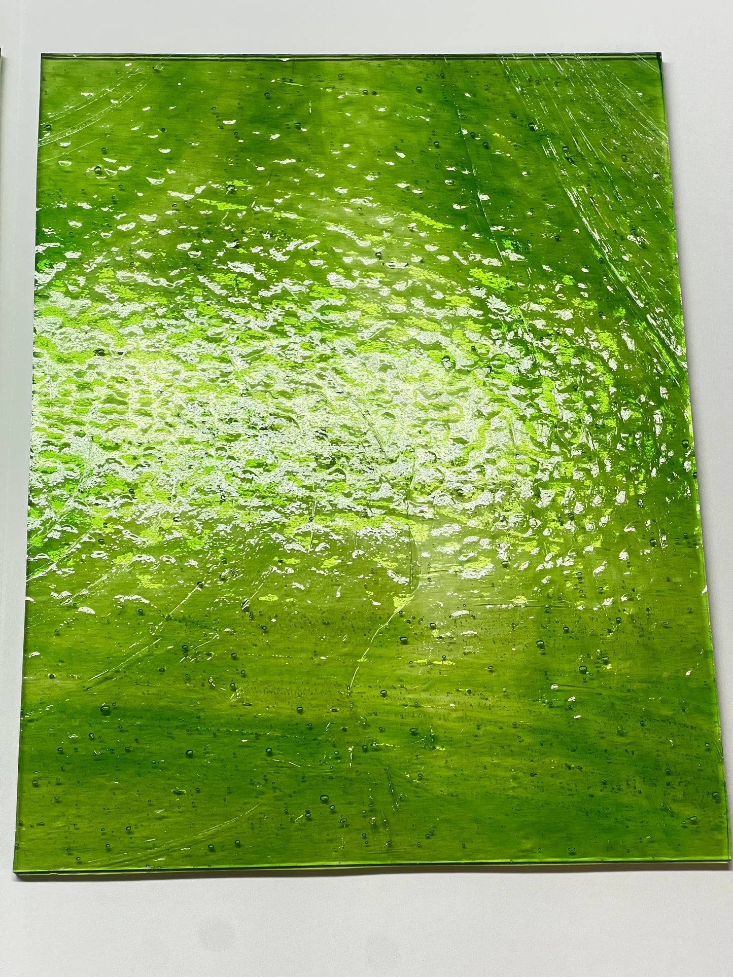 Light Green Onion Classic Wissmach Stained Glass - 2 Sheets | 2 Size Options