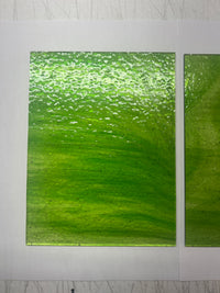 Light Green Onion Classic Wissmach Stained Glass - 2 Sheets | 2 Size Options