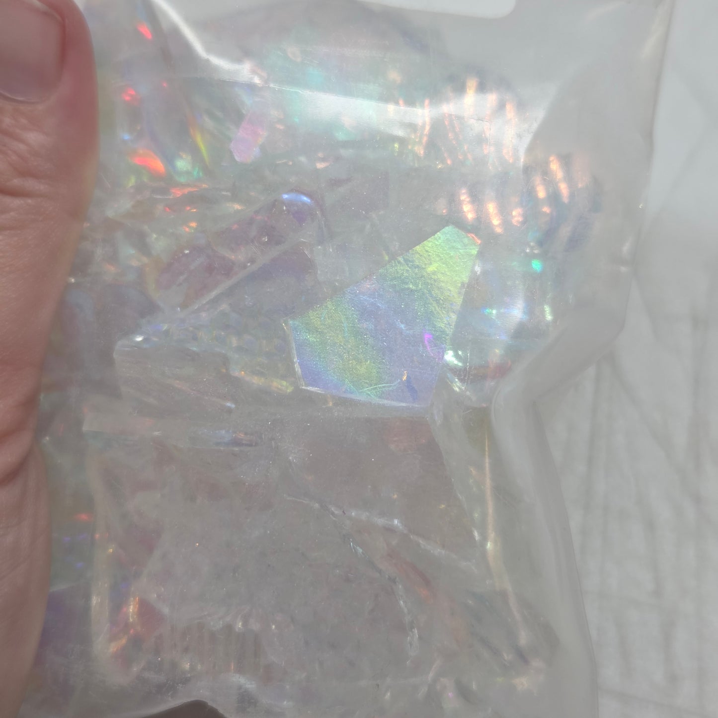96 COE Dichroic Glass Scrap Clearance Mix | Damaged Shipment 6 oz Dichro on Clear + 6 oz Dichro on Black