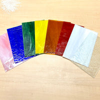 8 Piece Stained Glass Variety Pack - 4x6 inch pieces