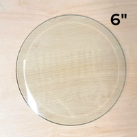 6" Clear Bevel Circles (2 pack)