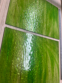 Light Green Onion Classic Wissmach Stained Glass - 2 Sheets | 2 Size Options