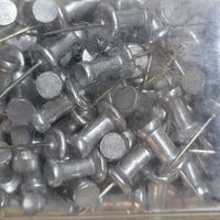 Leponitt 5/8" Steel Point Aluminum Push Pins | 25 or 100 Pack